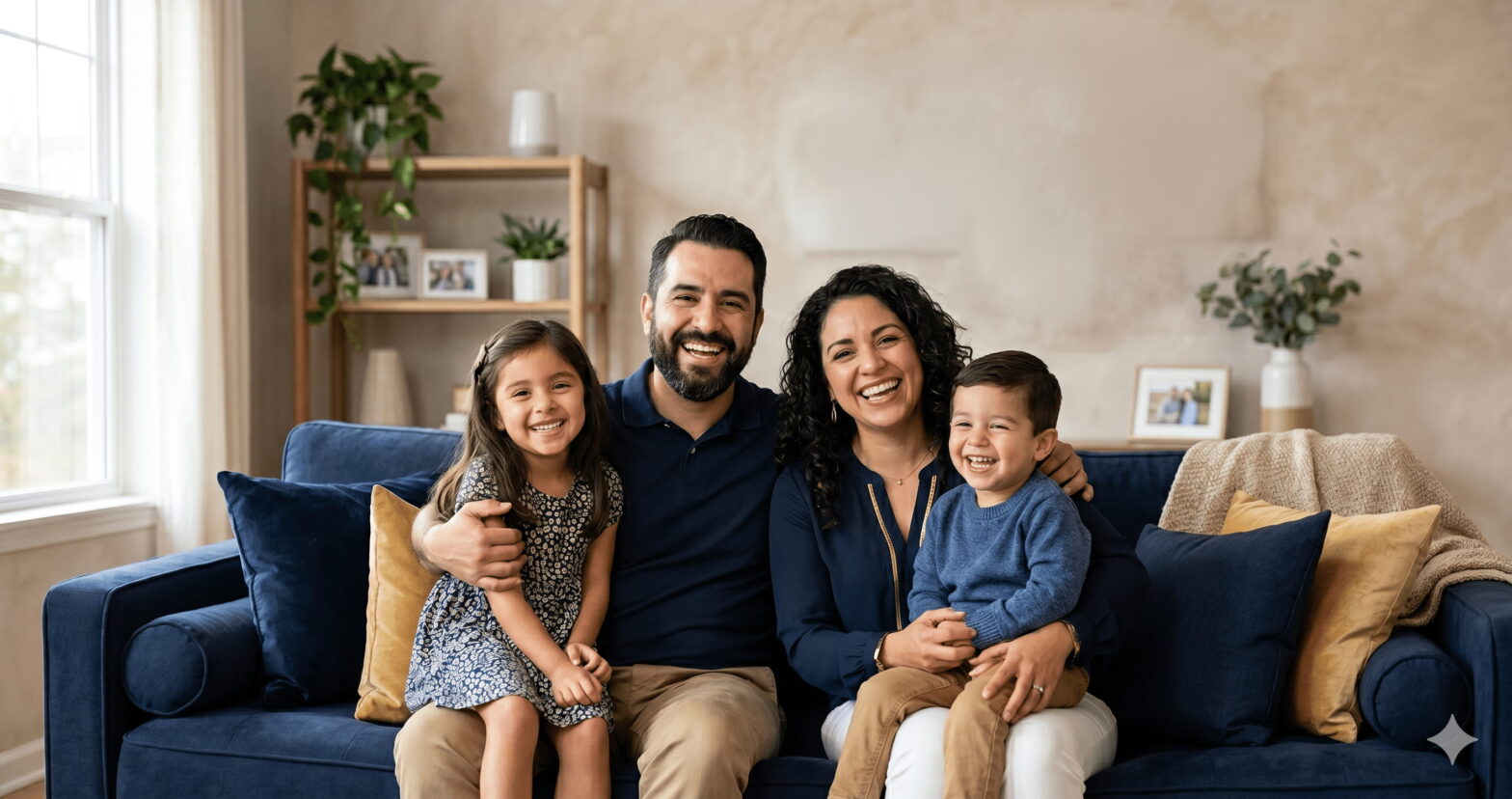 Especialistas en protección familiar explicando beneficios en vida en Miami y 25 estados